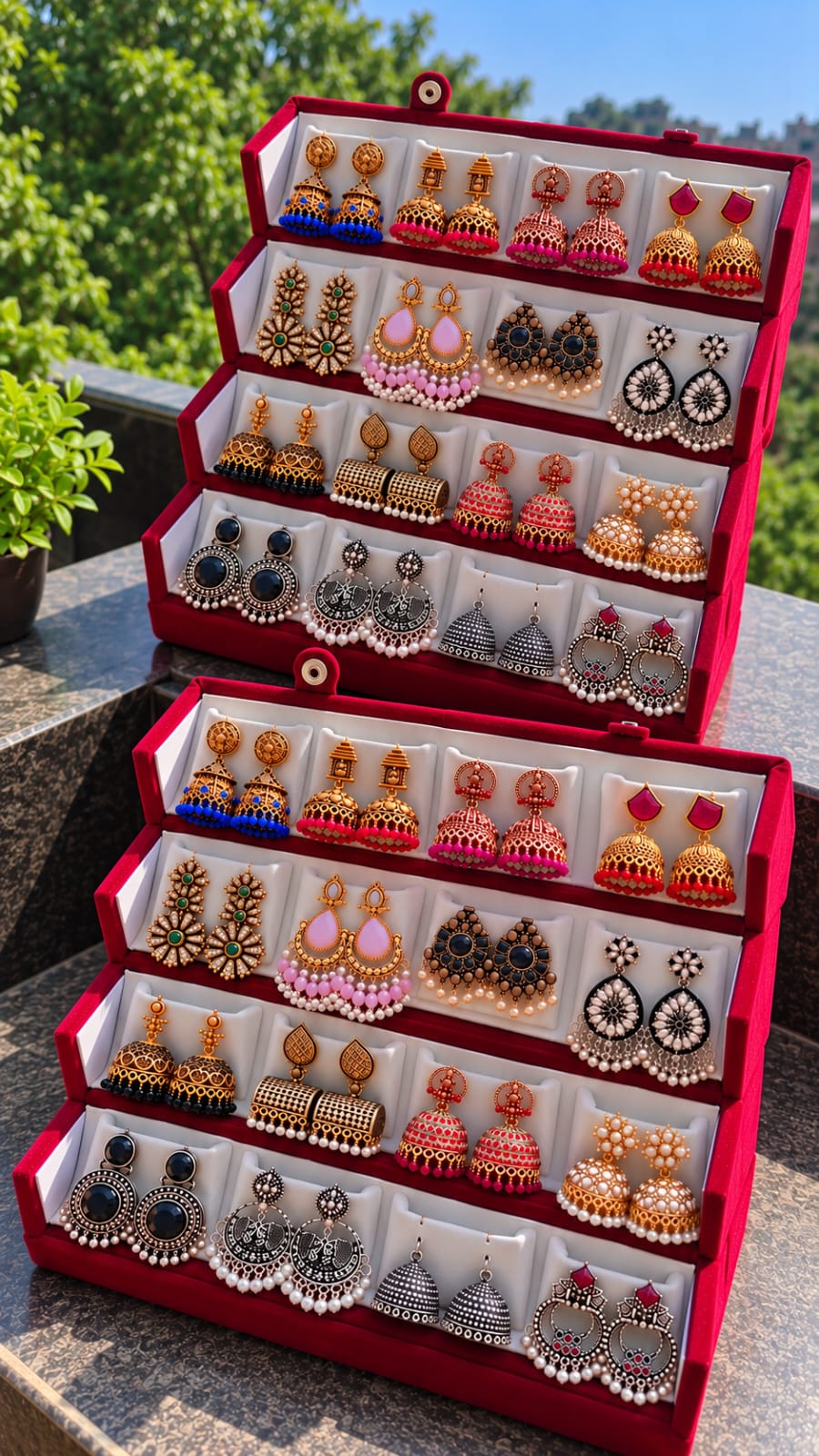 32 Pair Premium Oxidized Earrings Set